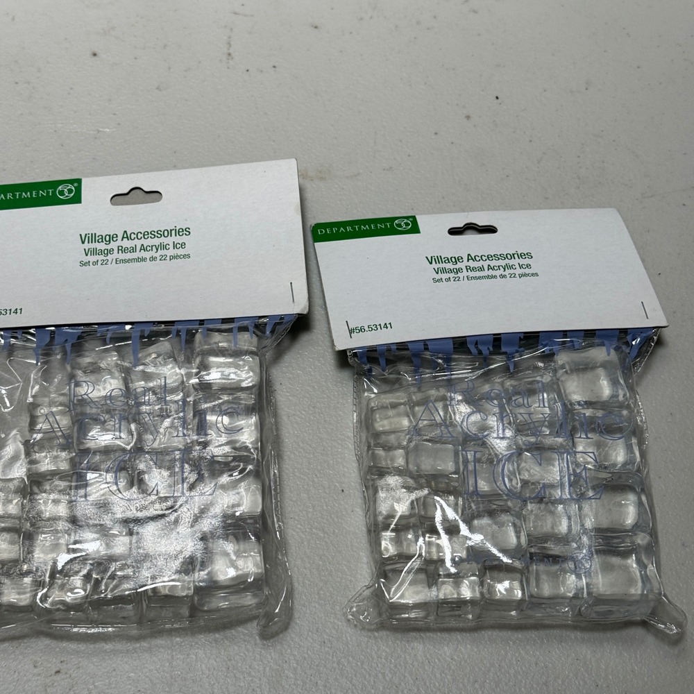 Department 56 Village Real Acrylic Ice 56.53141 2 Packs